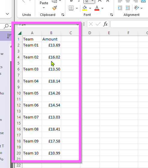 Remove Blank Rows Excel Issue
